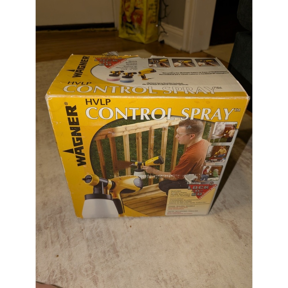 Wagner Spraytech HVLP Control Spray Handheld Stain Sprayer Open Box
